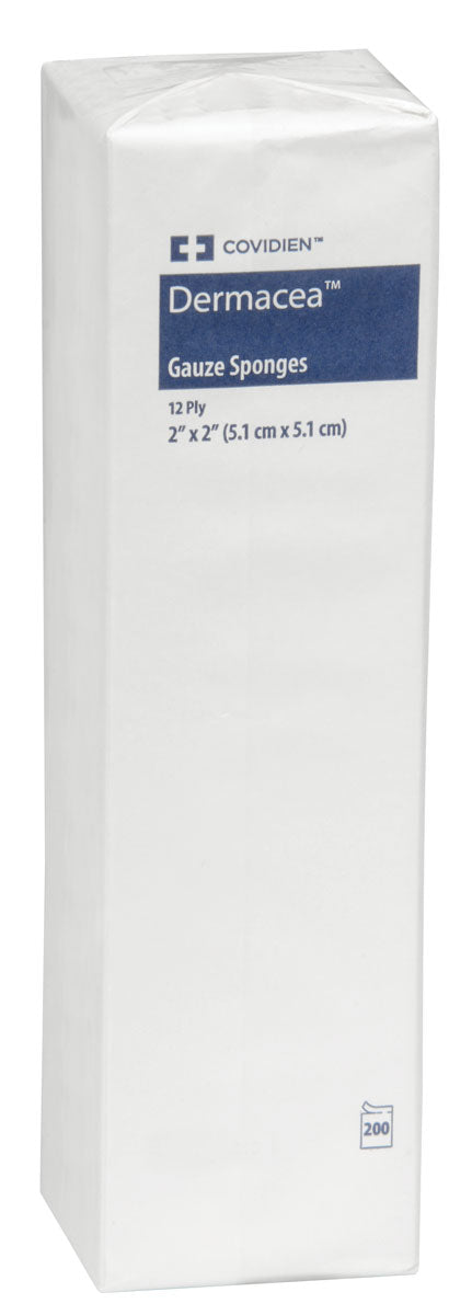Premium 12-Ply Gauze Sponges 5.1 x 5.1 cm (2 x 2 inches) - 200 Count Sterile Medical Bandage Box | First Aid Wound Care for Hospitals, Clinics & Home Use