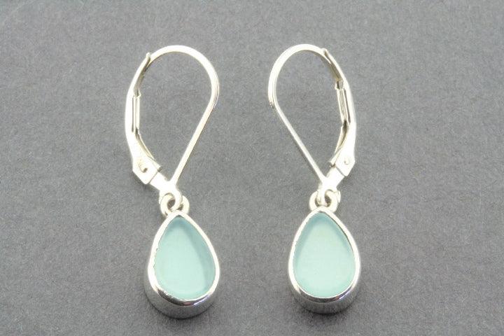 Blue Chalcedony Teardrop Earrings – Elegant Dainty Jewelry for Women – Perfect for Parties, Weddings & Everyday Wear