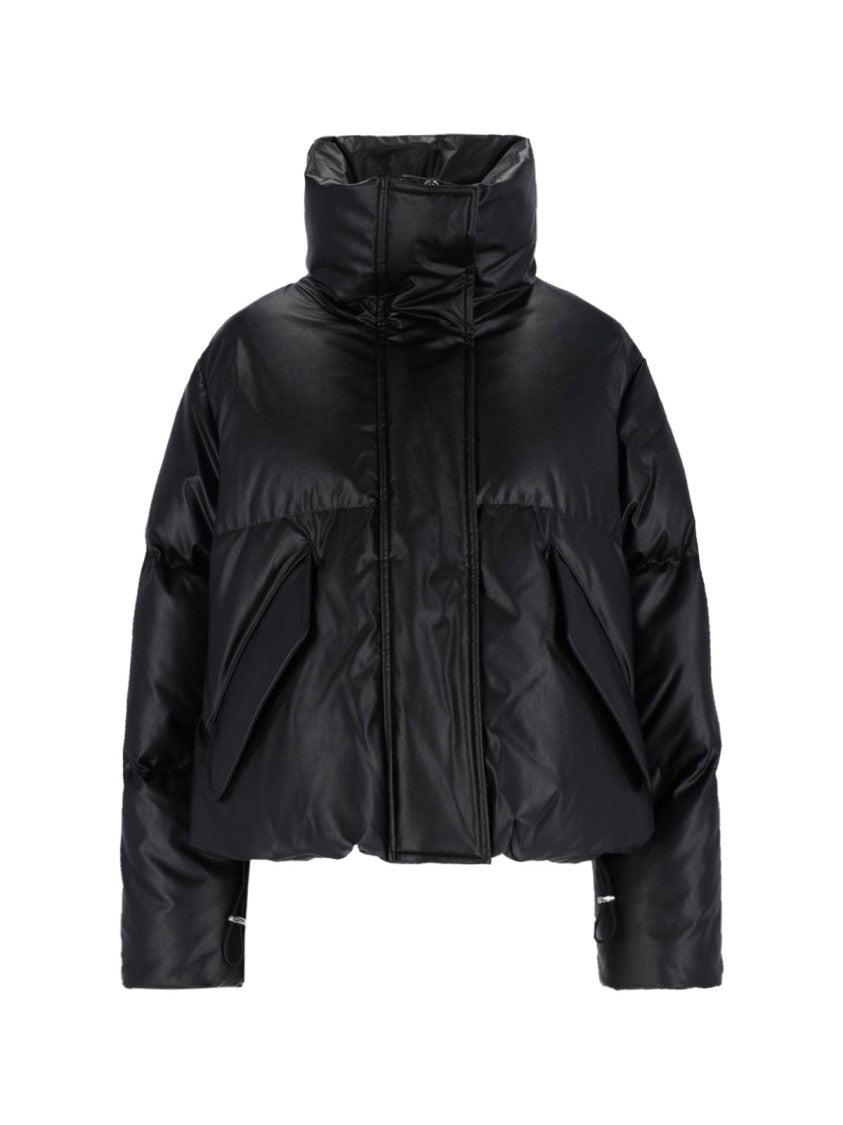 Puffer Zip Jacket for Men & Women - Lightweight Warm Winter Coat, Water-Resistant Black Jacket for Outdoor Activities & Casual Wear