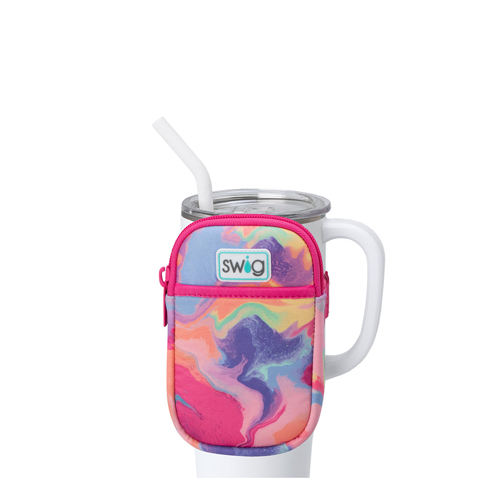 Candy Crush Mega Mug Pouch - Large Insulated Travel Coffee Cup Holder for Commuters, Office & Outdoor Activities