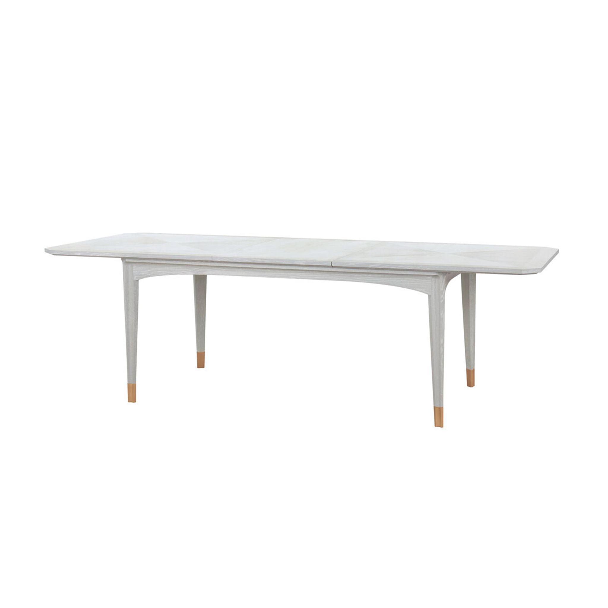 Bertram Extendable Dining Table - Expandable Wooden Table for 6 to 10 People - Perfect for Family Gatherings & Dinner Parties