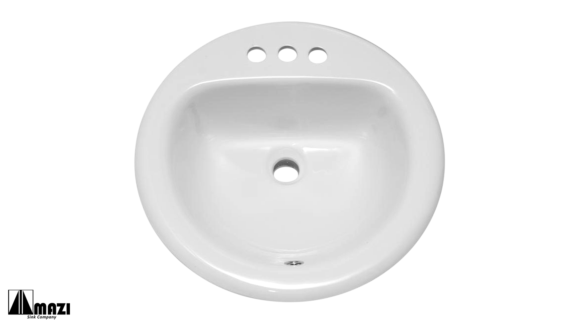Ceramic Drop-In Bathroom Sink 1012 - White Porcelain Vessel Vanity Sink for Modern Bathroom Decor | Perfect for Home Renovation & Spa-Style Bathrooms