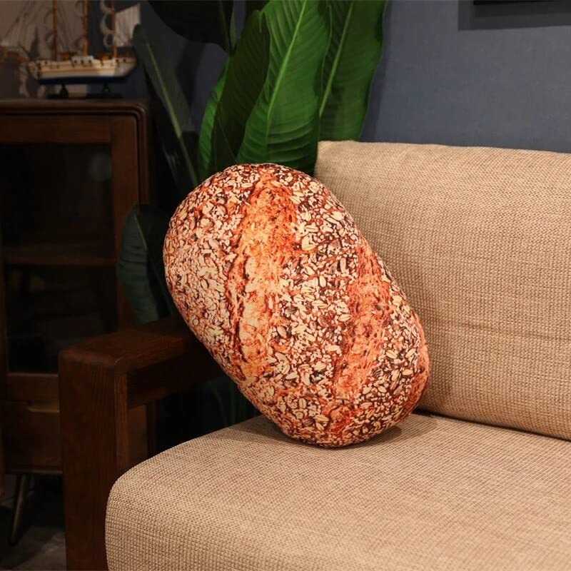 Realistic Food Plush Pillows - Hot Dog, Bread, Pizza, Hamburger & Pancake Cushions - Soft Simulated Snack Decor & Backrest for Bedroom, Living Room & Game Room (Pizza Style)