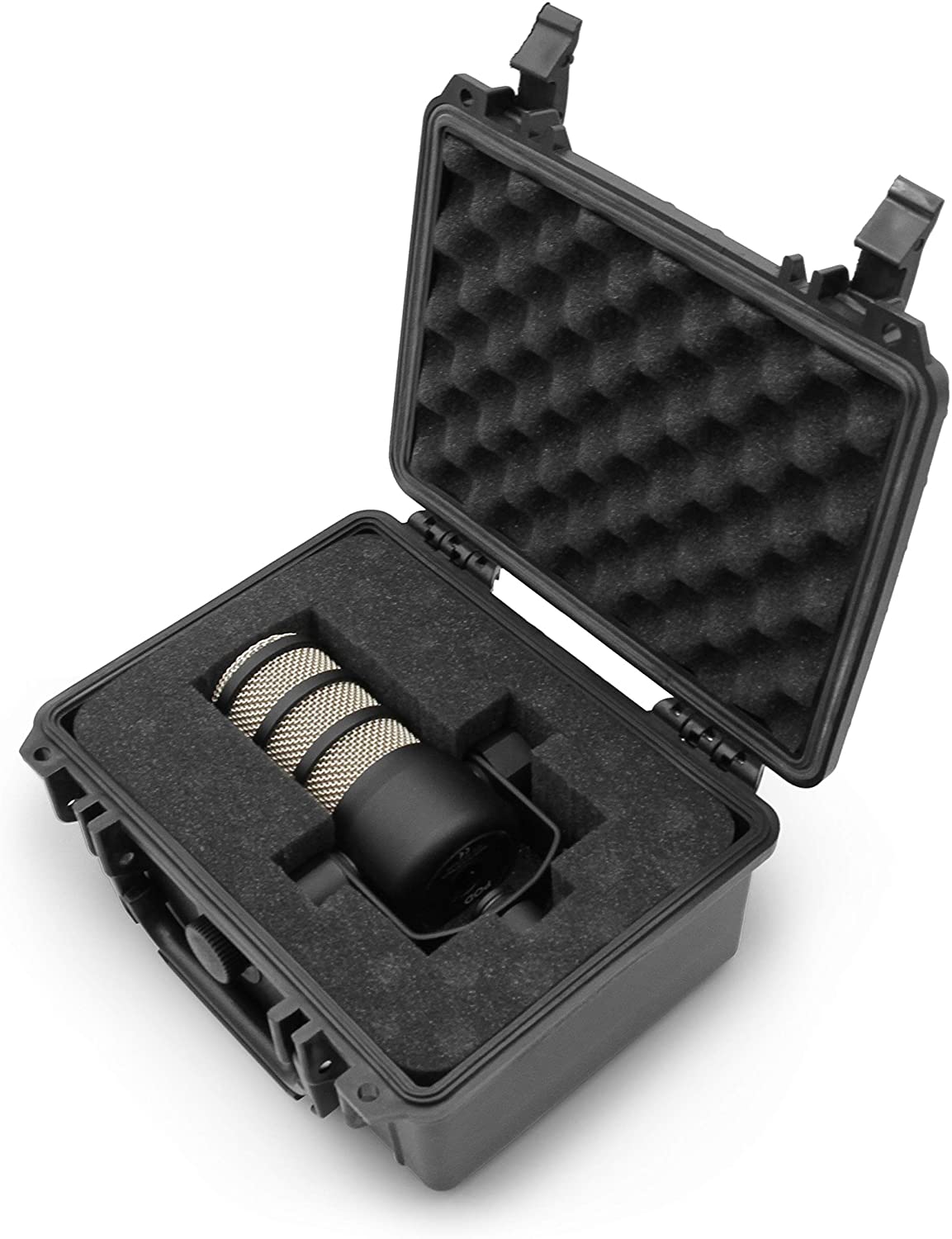 CASEMATIX Waterproof Case for Rode PodMic Podcast Microphone - Durable Protection for Outdoor Recording & Travel Use