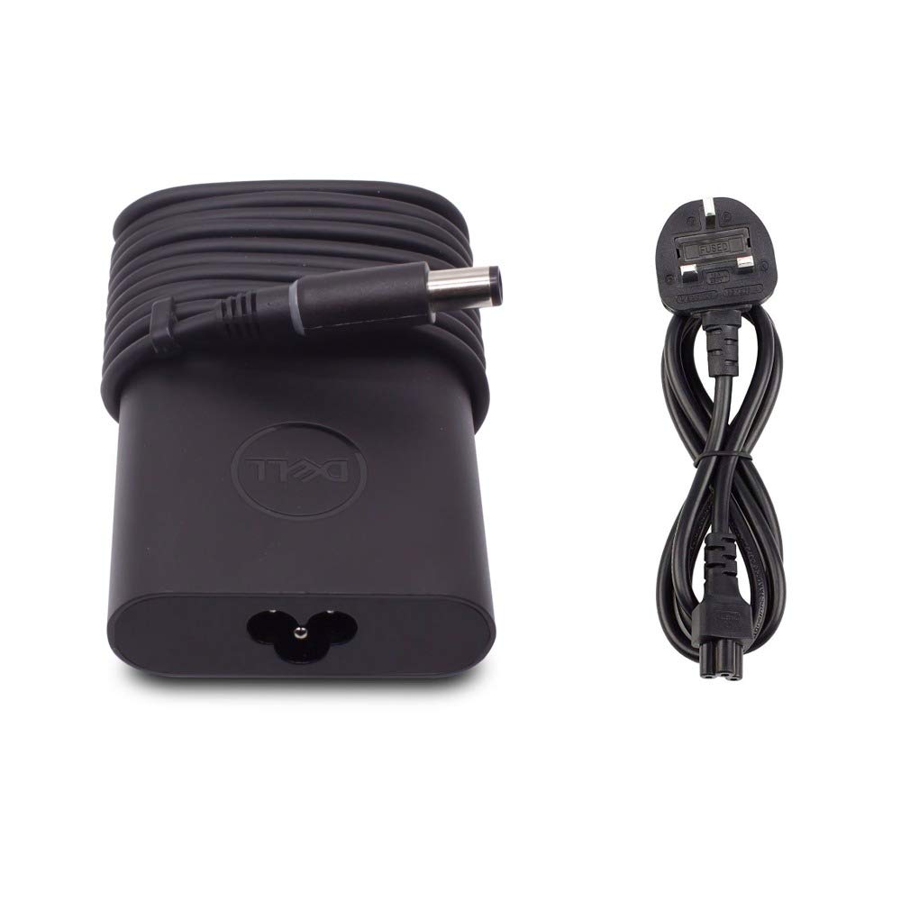 Original Dell Latitude E5470 Laptop Charger 65W 19.5V 3.34A AC Adapter with UK Power Cord - Compatible for Business, Travel & Home Office Use