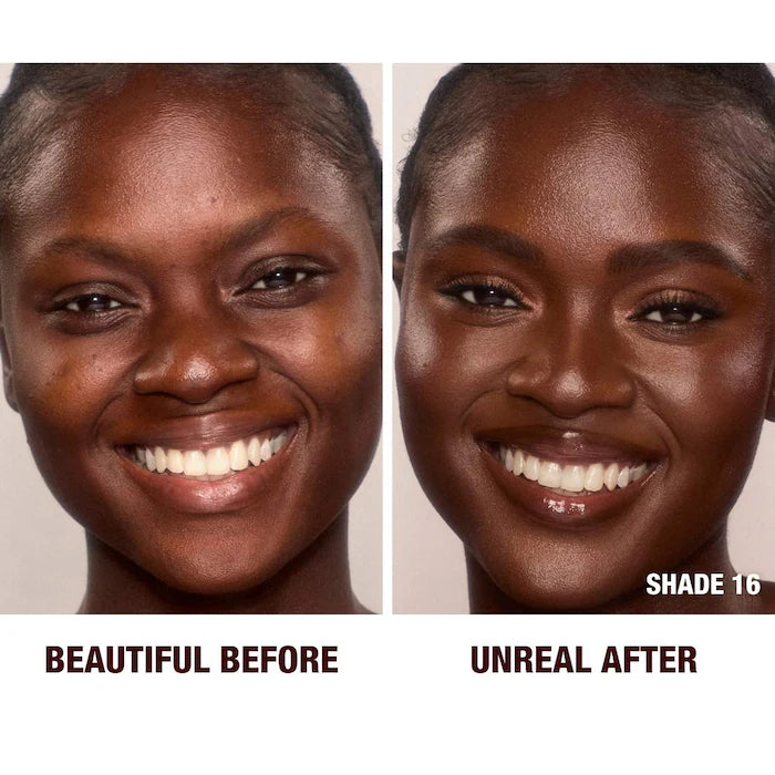 Charlotte Tilbury Unreal Skin Sheer Glow Tint Hydrating Foundation Stick - Lightweight, Buildable Coverage for Natural Glow | Perfect for Daily Wear & Special Occasions