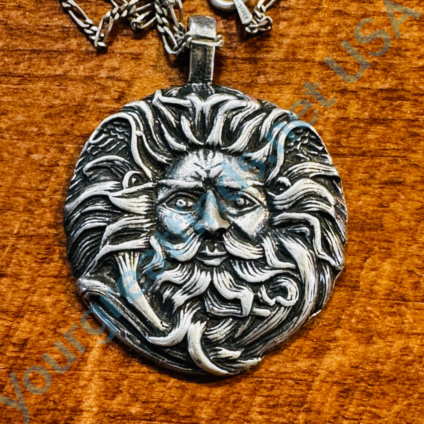 925 Sterling Silver Celtic Belenos Sun God Pendant Necklace - Perfect for Pagan & Wiccan Jewelry, Spiritual Gifts & Celtic Heritage Wear