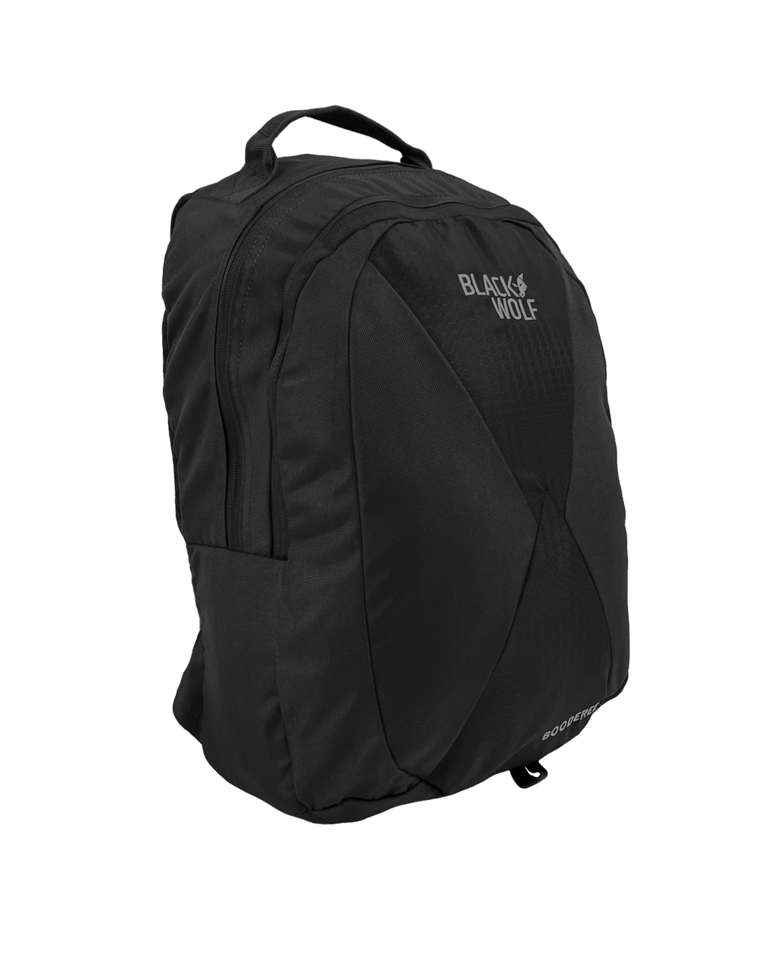 Black Wolf Booderee 20L Waterproof Hiking Backpack - Lightweight Travel Daypack for Men & Women - Perfect for Camping, Hiking, and Outdoor Adventures (Jet Black)