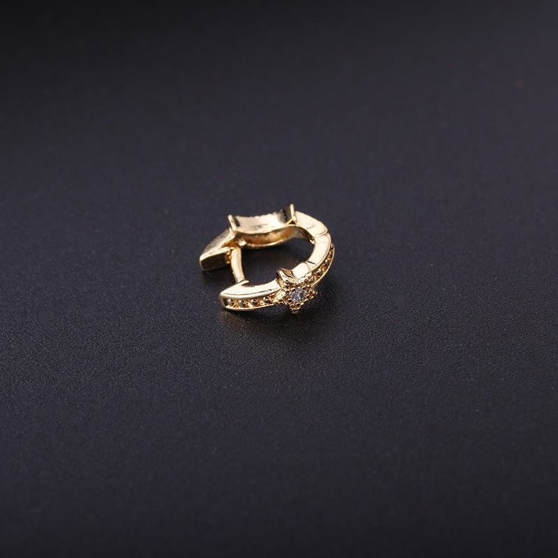 18K Gold Infinity Small Huggie Hoop Sleeper Earrings for Women - Minimalist Dainty Cartilage Earrings for Everyday Wear | Perfect for Gifts, Date Nights & Work