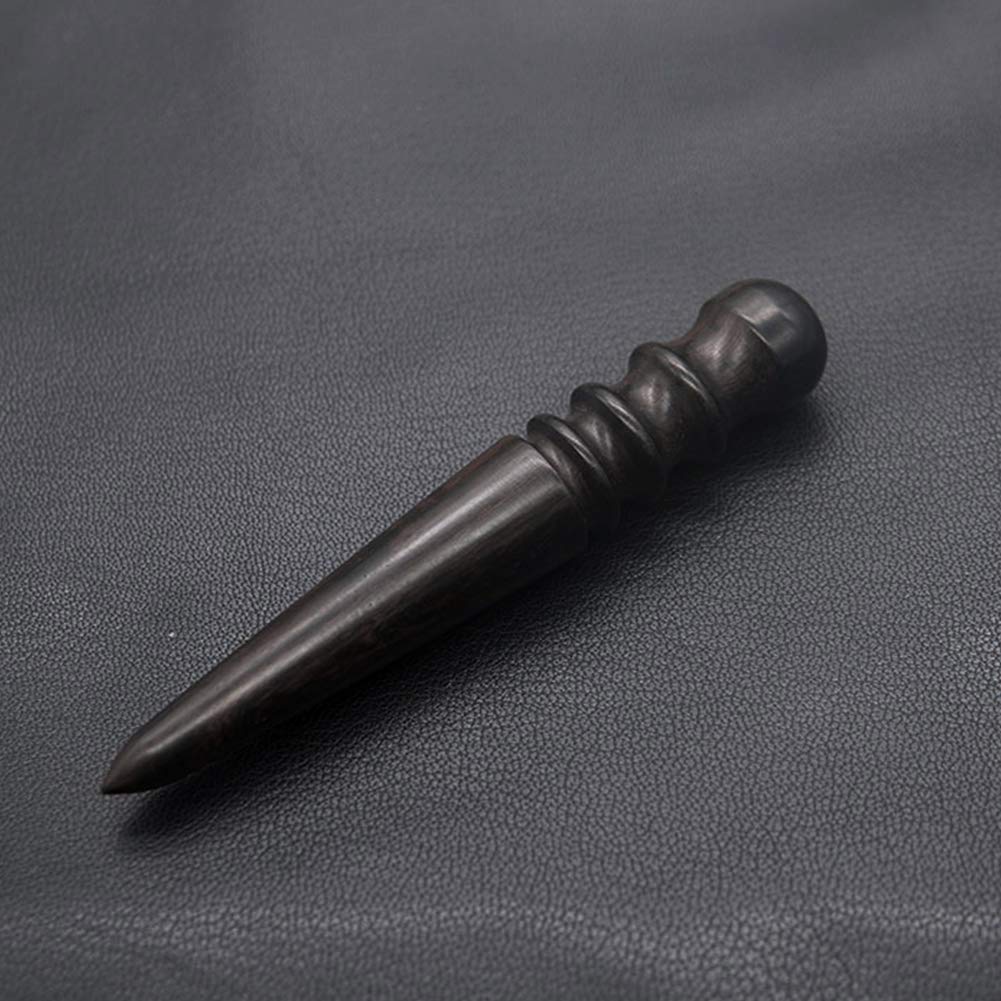 SPEEDWOX Professional Leather Edge Burnisher Tool - Round Head Wood Handle for Leather Crafting, DIY Projects & Shoe Repair - Perfect for Leatherworkers, Cobblers & DIY Enthusiasts
