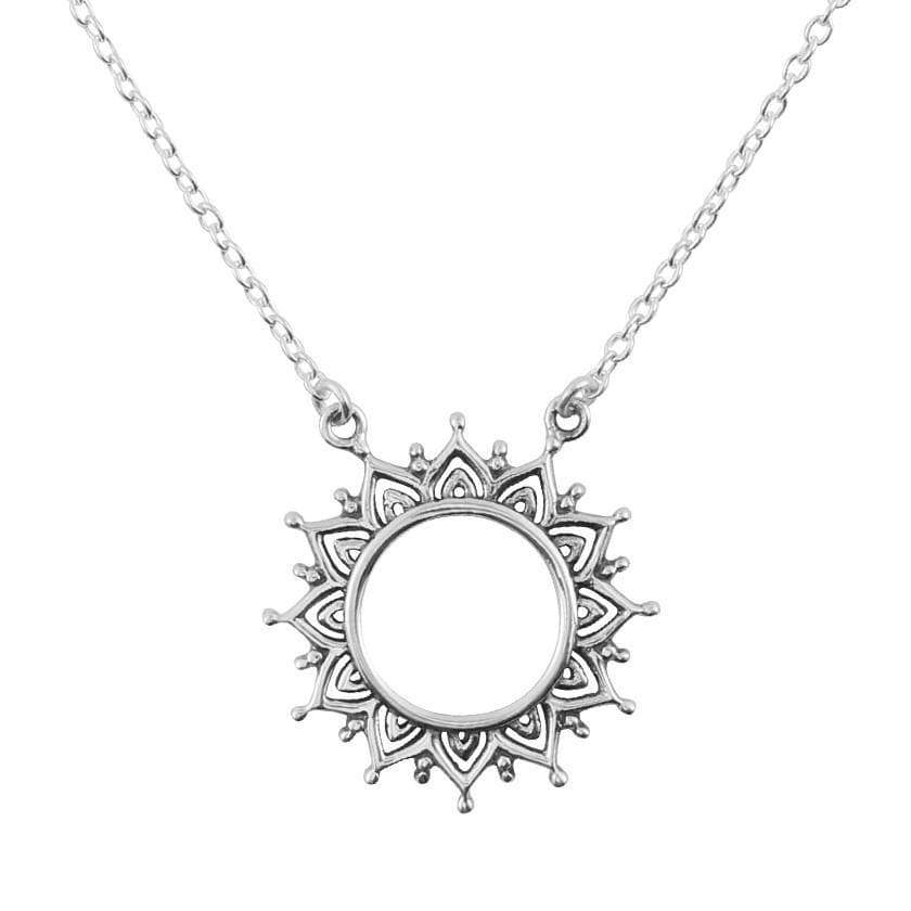 Open Soul Necklace - Elegant Silver Pendant for Women, Spiritual Jewelry Gift for Her - Perfect for Meditation, Yoga & Everyday Wear