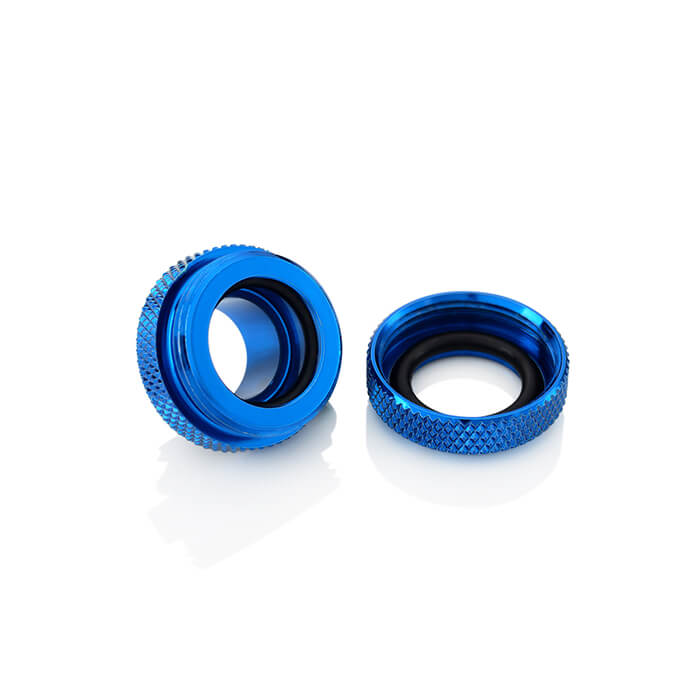 Bitspower Multi Link Fitting for 12mm OD Tubing - Royal Blue - Perfect for Custom PC Water Cooling Loops and DIY Liquid Cooling Systems