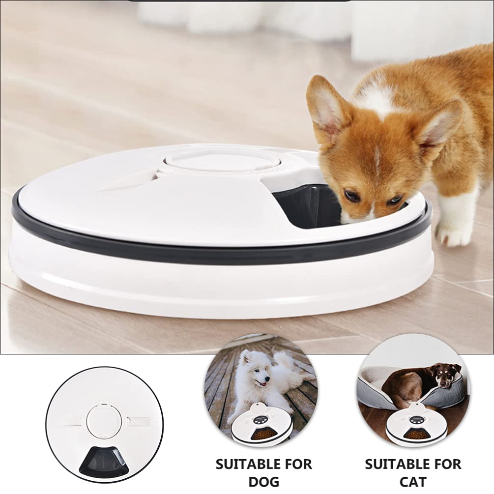Balacoo Automatic Pet Feeder - Digital Cat & Dog Food Dispenser for Wet/Dry Food, ABS Bowl - Perfect for Puppy, Kitten & Small Pets - Ideal for Home, Travel & Busy Pet Owners