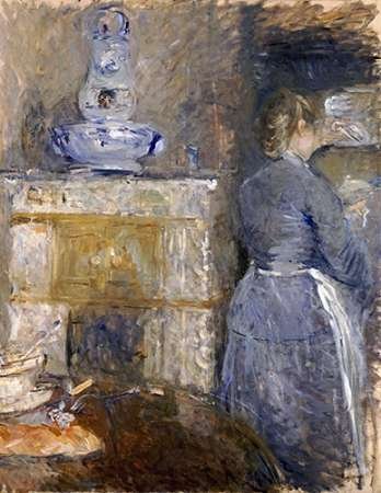 Berthe Morisot The Dining Room Of The Rouart Family - 18x24 Art Print Poster - Wall Decor for Living Room, Bedroom & Office