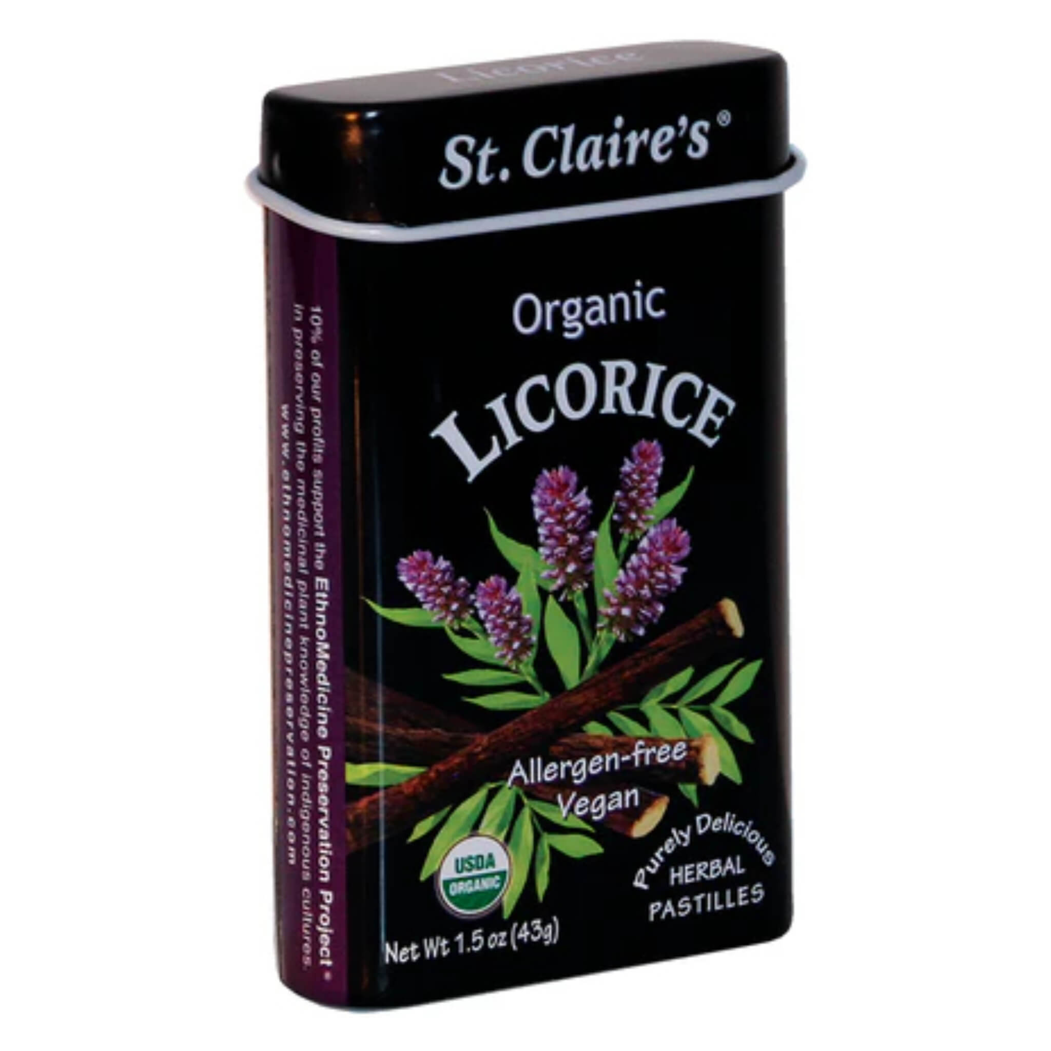 Organic Licorice Pastilles Candy - Natural Black Licorice Drops for Digestion & Stress Relief - Vegan, Gluten-Free, Non-GMO - Perfect for Office Snacks, Travel & Movie Nights