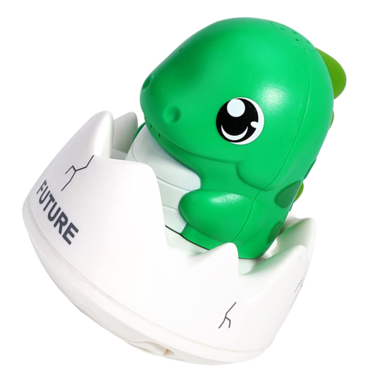 HEMOTON 3-Piece Dinosaur Bath Toys Set with 1200mAh Battery - Waterproof Green Rubber Bathtub Toys for Kids, Perfect for Bath Time Fun & Sensory Play