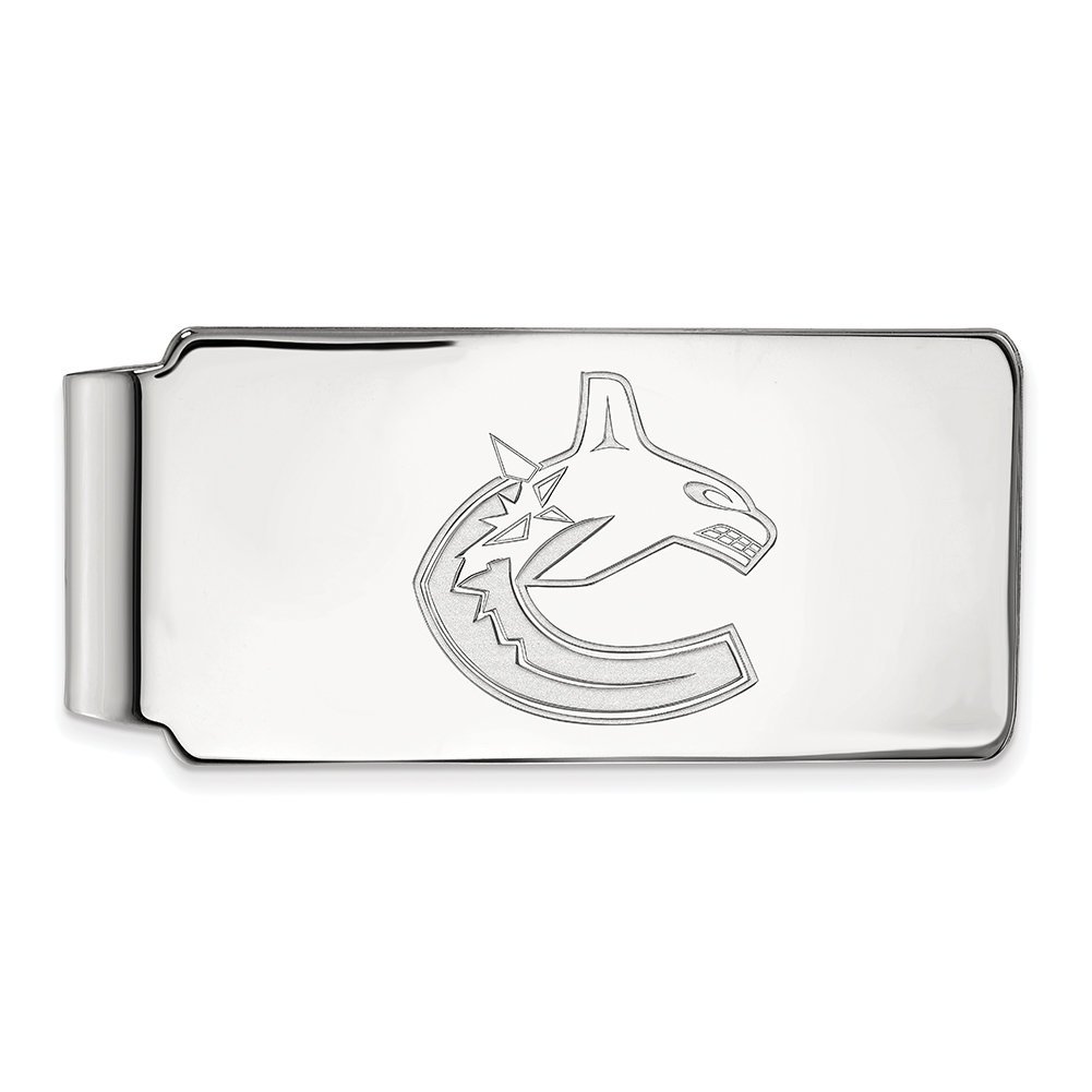 Vancouver Canucks Sterling Silver Money Clip - Premium NHL Gift for Fans & Collectors - Perfect for Gameday, Travel & Everyday Use