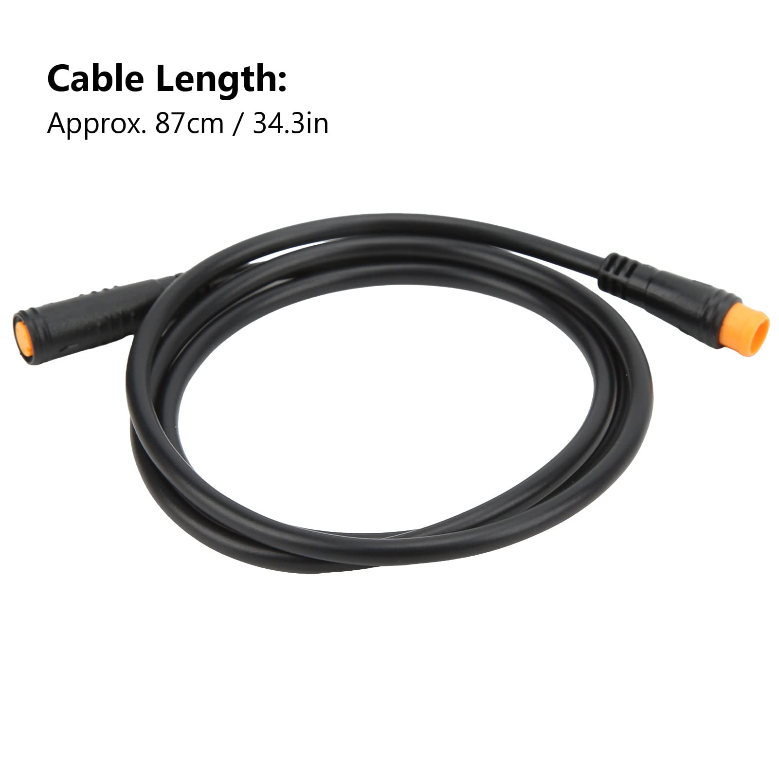 Waterproof 3 Pin Electric Bike Thumb Throttle Extension Cable - 87cm Replacement Accessory for E-Bikes | Perfect for Commuting, Off-Road & DIY E-Bicycle Upgrades