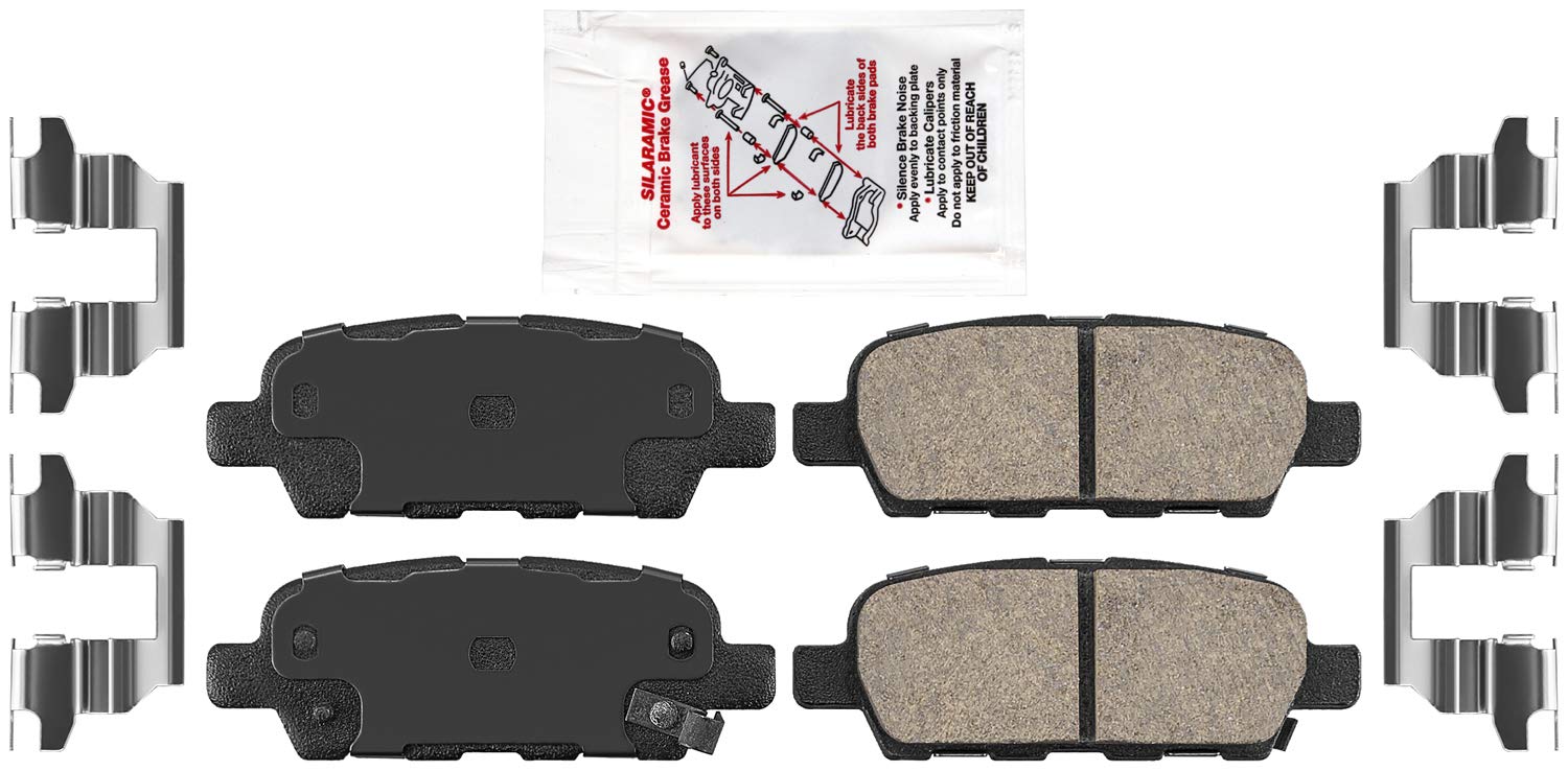 Premium Ceramic Brake Pads PRC1288A - High Performance Disc Brake Pad Set for Honda Accord, Toyota Camry, Ford F-150 | Smooth & Safe Braking for City Driving, Highway Commuting, Heavy-Duty Towing | Durable Ceramic Material for Stop-and-Go Traffic & Off-Road Adventures | Weather-Resistant Braking Solution for Extreme Conditions | Perfect for Sedans, SUVs, Trucks & Fleet Vehicles