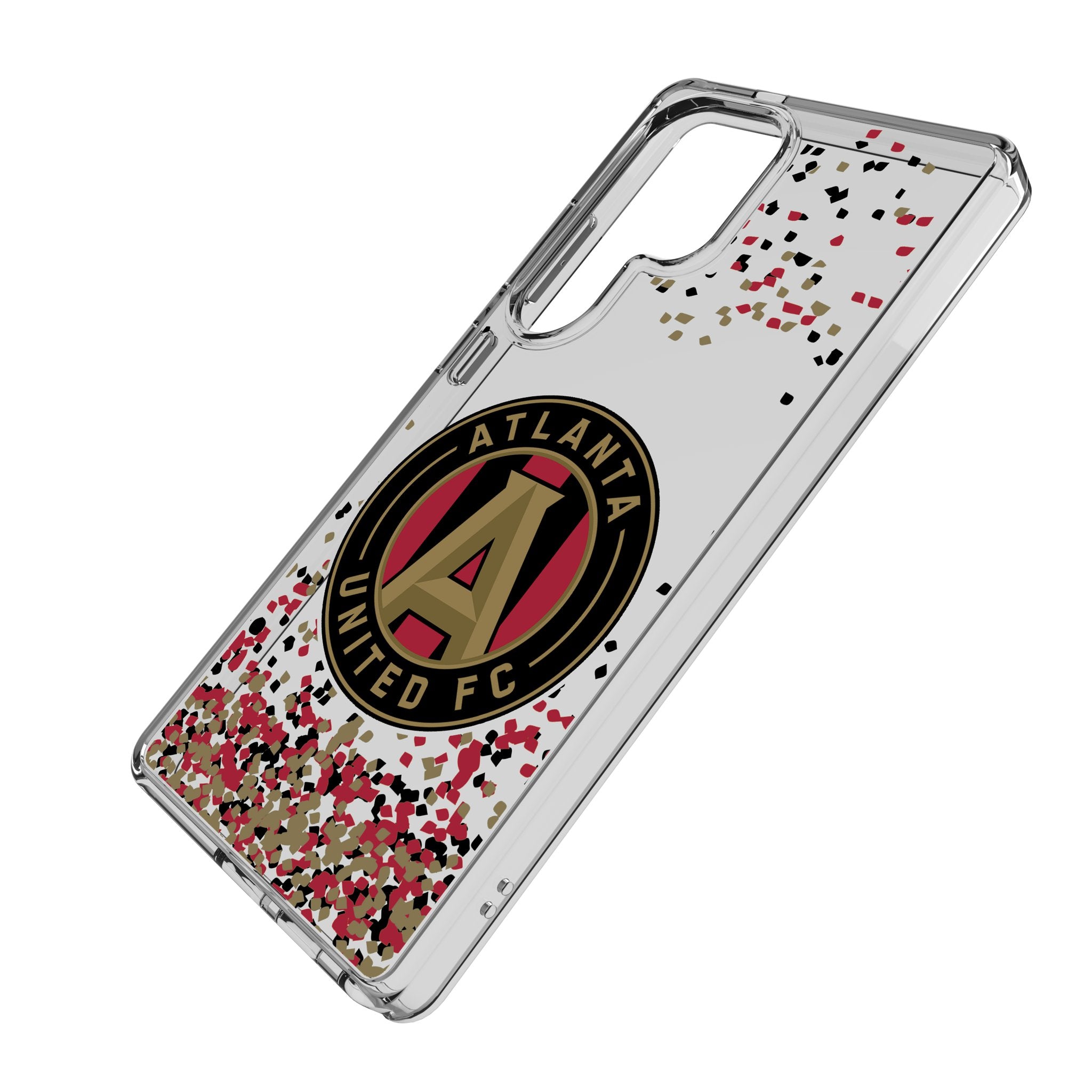Atlanta United FC Clear Confetti Phone Case for Samsung Galaxy S21 S22 S23 - Show Your Team Spirit at Games & Events
