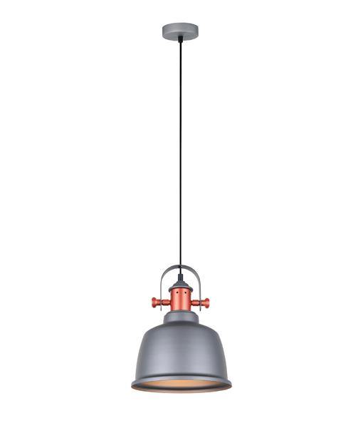 Alta Pendant Light - Modern Grey and Copper Hanging Light Fixture for Kitchen Island, Dining Room, or Bedroom Lighting