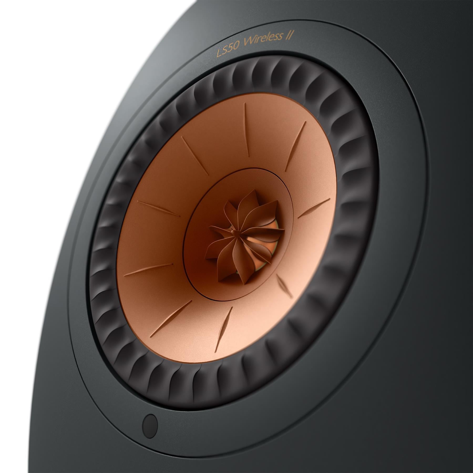 KEF LS50 Wireless II HiFi Powered Bookshelf Speakers - Premium Bluetooth & WiFi Streaming for Home Audio, Music & Movie Theater Systems - Perfect for Living Rooms, Studios & Home Theaters