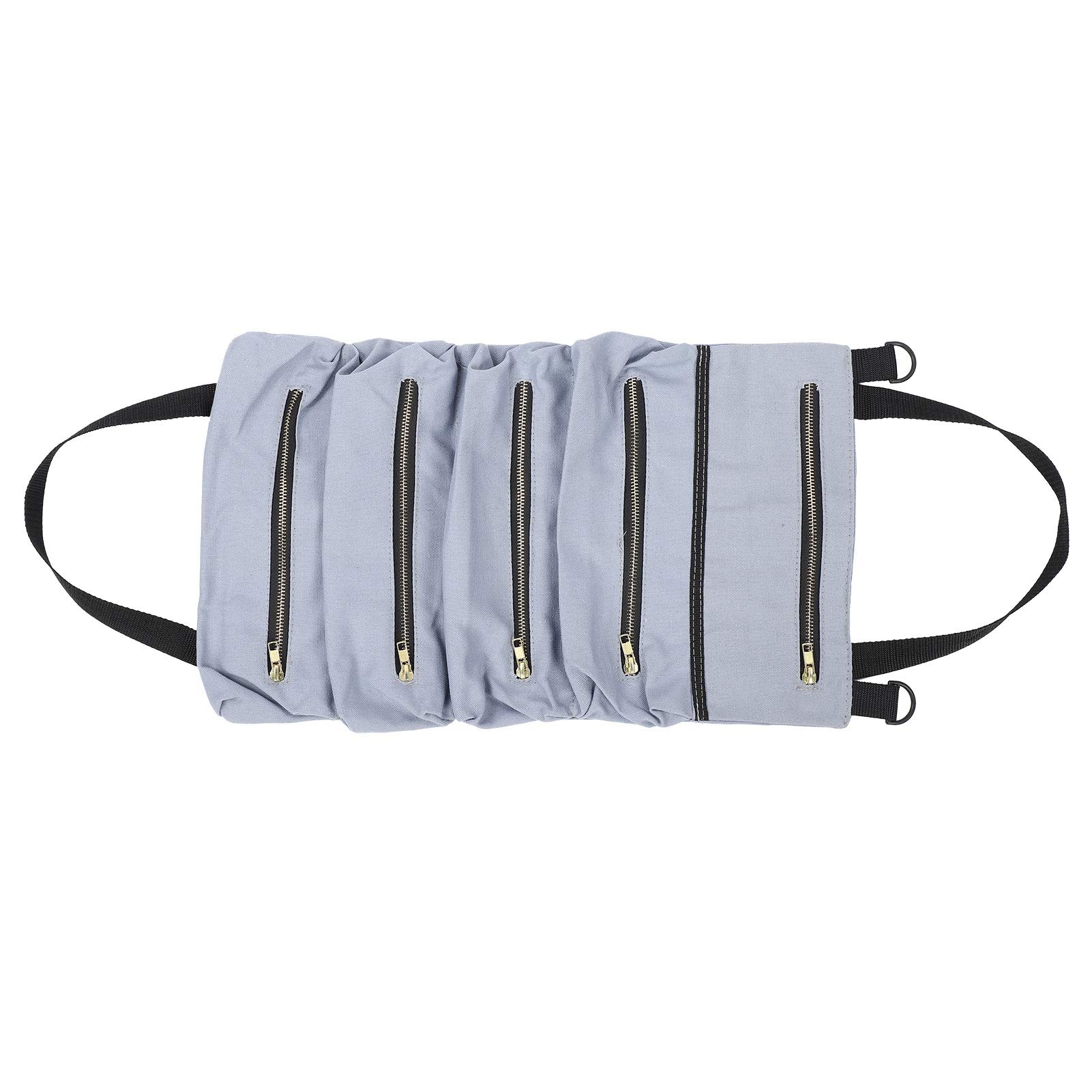 Heavy Duty Tool Organizer Bag - Durable Multi-Pocket Portable Tool Storage for Gardeners, Auto Mechanics, Electricians & Carpenters (Gray) - Perfect for Workshop, Job Site & Outdoor Projects