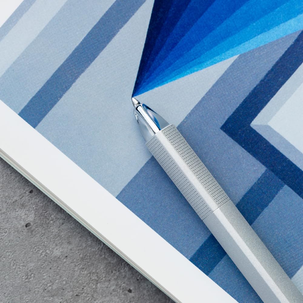 Pininfarina PF ONE Ballpoint Pen - Blue & Silver Luxury Writing Instrument for Business, Gifts & Elegant Signatures