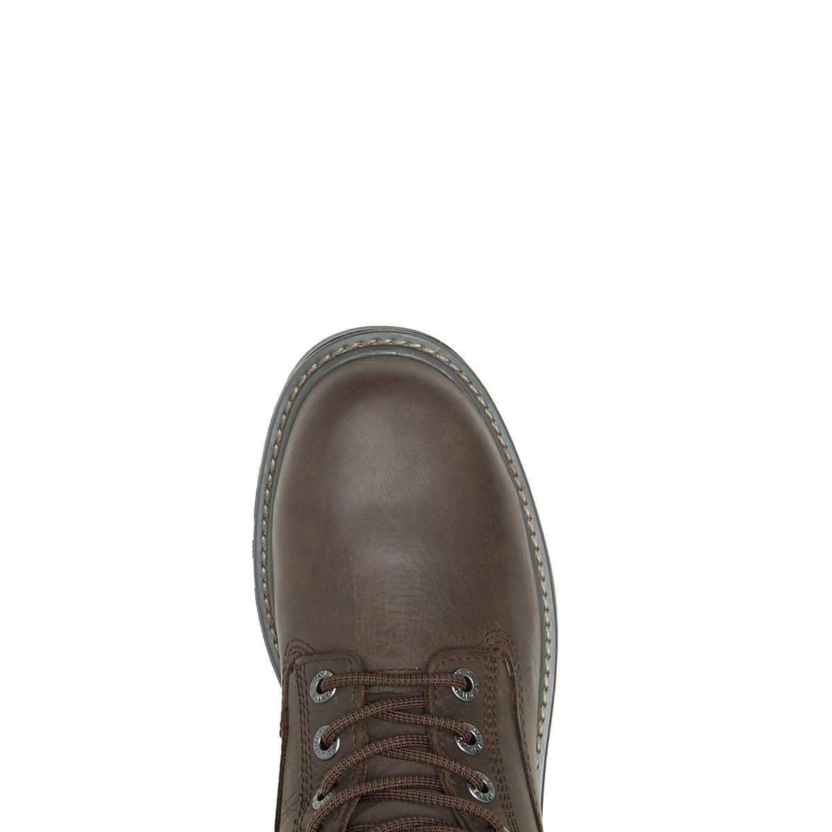 Men's Waterproof Work Boots for Floorhand - Durable 6-Inch Safety Boots in Brown - Ideal for Construction, Oilfield & Outdoor Work
