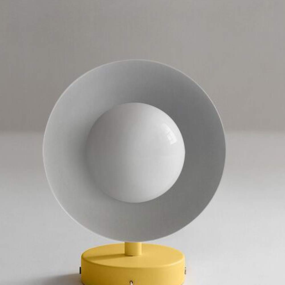 Romantic Warm Yellow Plug-in Wall Lamp - 5.9ft Cord with Button Switch, Macaron Wall Sconce Spotlight for Bedside Reading (Bulbs Not Included) | Perfect for Bedrooms, Living Rooms & Cozy Reading Nooks
