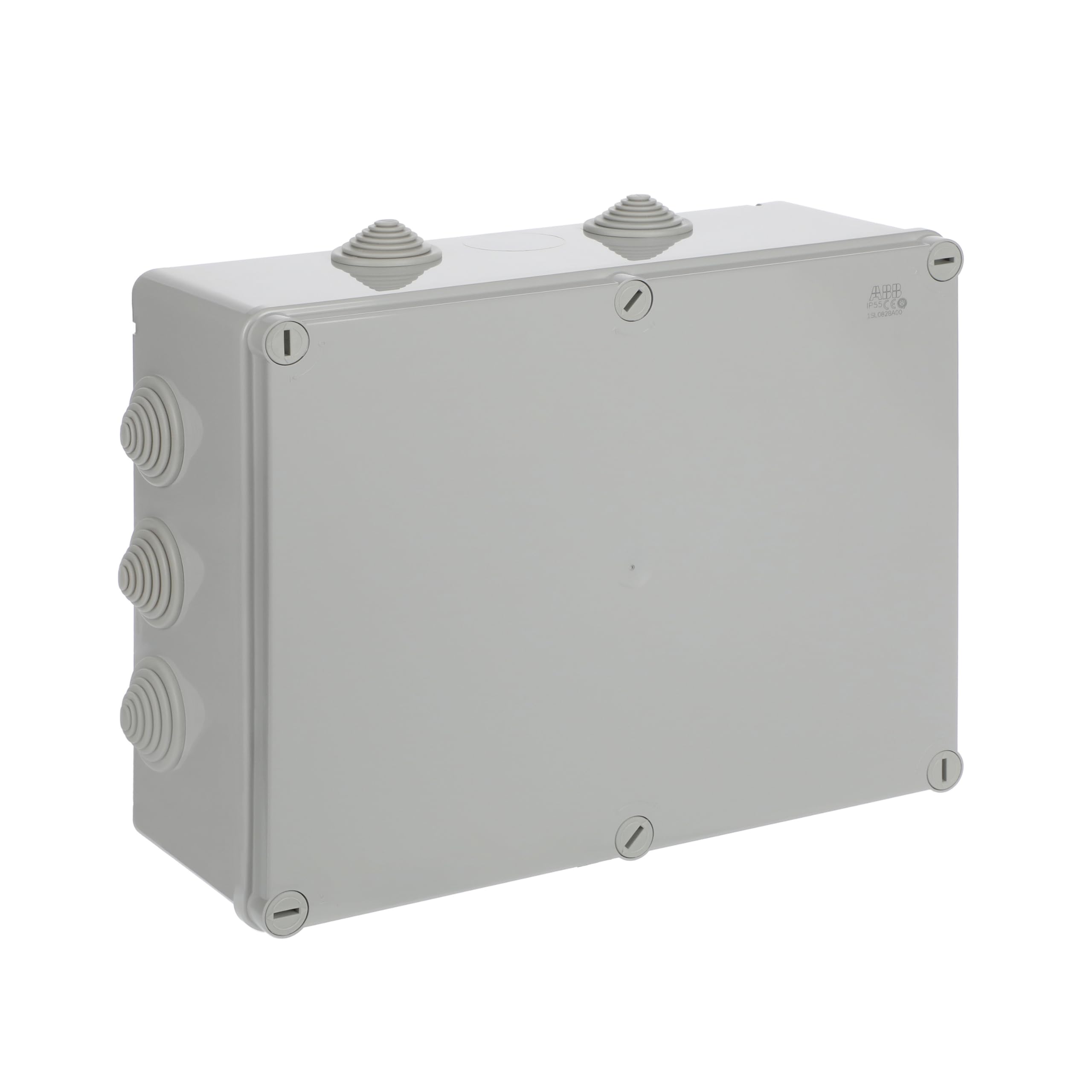 **ABB IP55 Waterproof Junction Box - Shockproof Electrical Cable Connector with Cable Glands (310x240x110mm) for Indoor & Outdoor Use - Ideal for Industrial, Marine, and Harsh Environment Wiring**