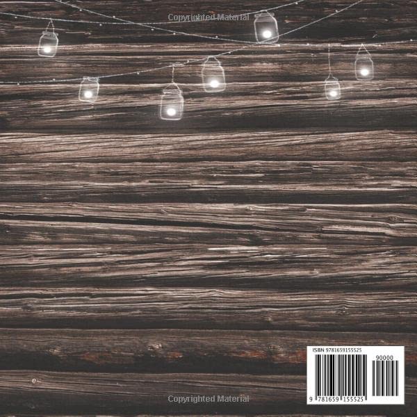 Rustic Wood Guest Book for Sign In - Perfect for Cabins, Vacation Rentals, AirBnB, B&Bs & Guest Houses | Welcome Visitors with Style | Ideal for Hospitality Businesses & Vacation Homes