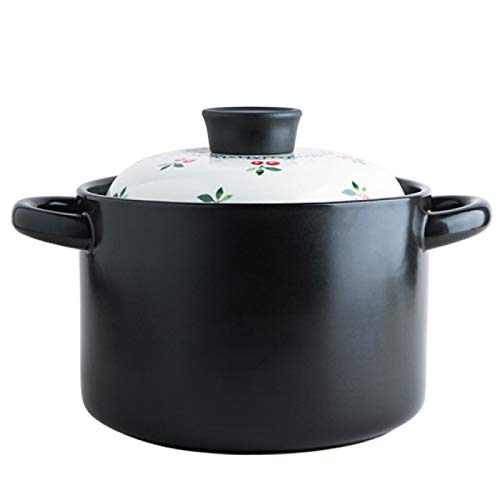 Premium Terracotta Cooking Pots – 3.5L Anti-Slip Stew Pot with Lid, Oven-Safe Casserole Dish for Slow Cooking | Perfect for Stovetop to Oven Meals, Soups & Traditional Stews