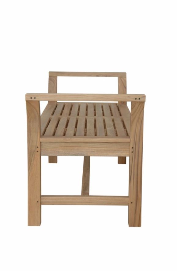 Anderson Teak Sakura Backless Bench BH 5721B - Outdoor Garden Patio Furniture for Poolside, Deck, and Porch Use