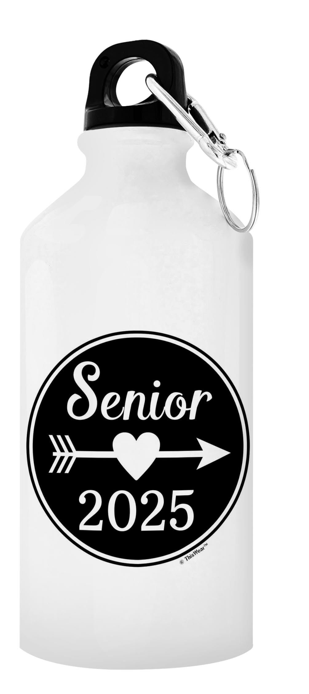 2025 Graduation Party Supplies - Class of 2025 Senior Gift Set with 2-Pack 20oz Aluminum Water Bottles, Carabiner Clip & Sport Top - Perfect for Graduation Celebrations, School Events & Outdoor Activities