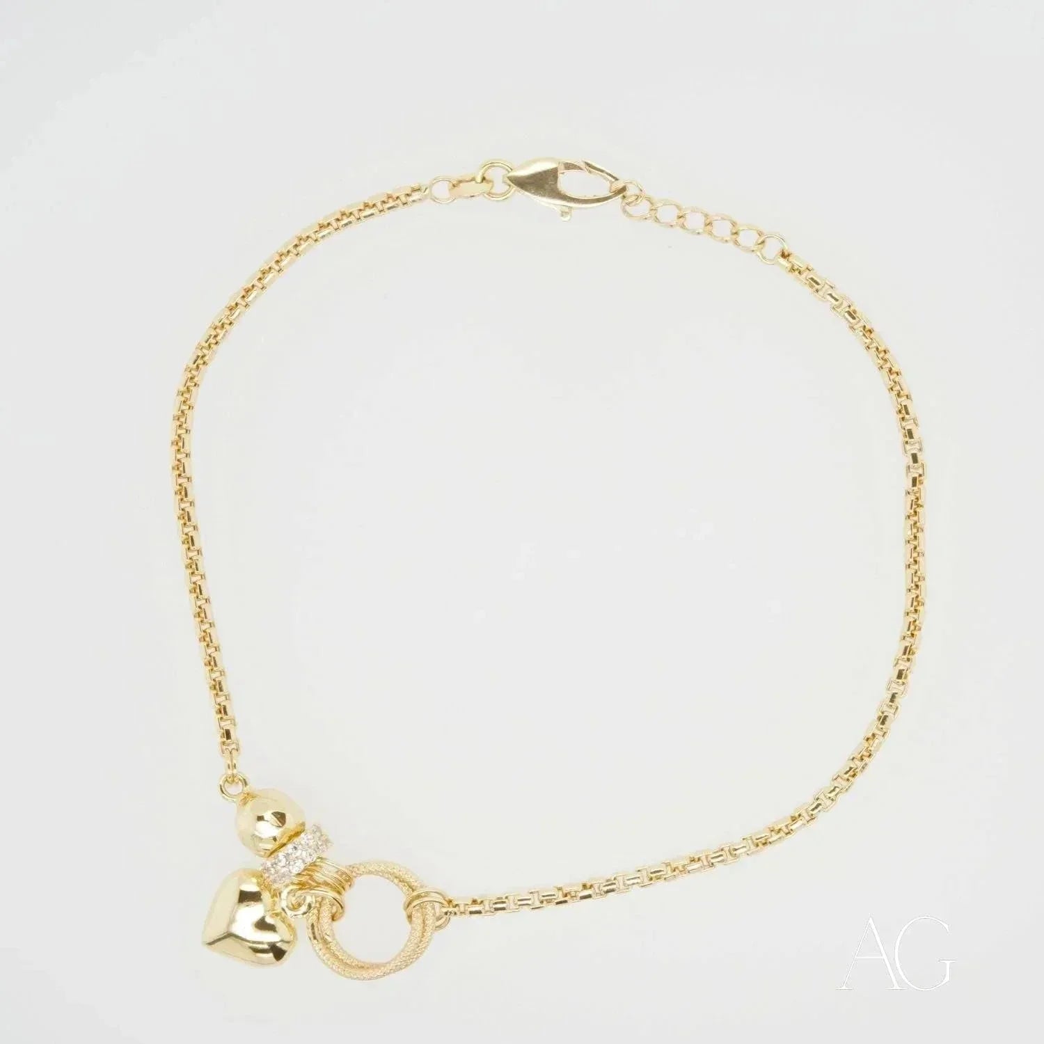 18k Gold Bracelet with Zirconia - Elegant & Dainty Jewelry for Women | Perfect for Weddings, Parties & Special Occasions