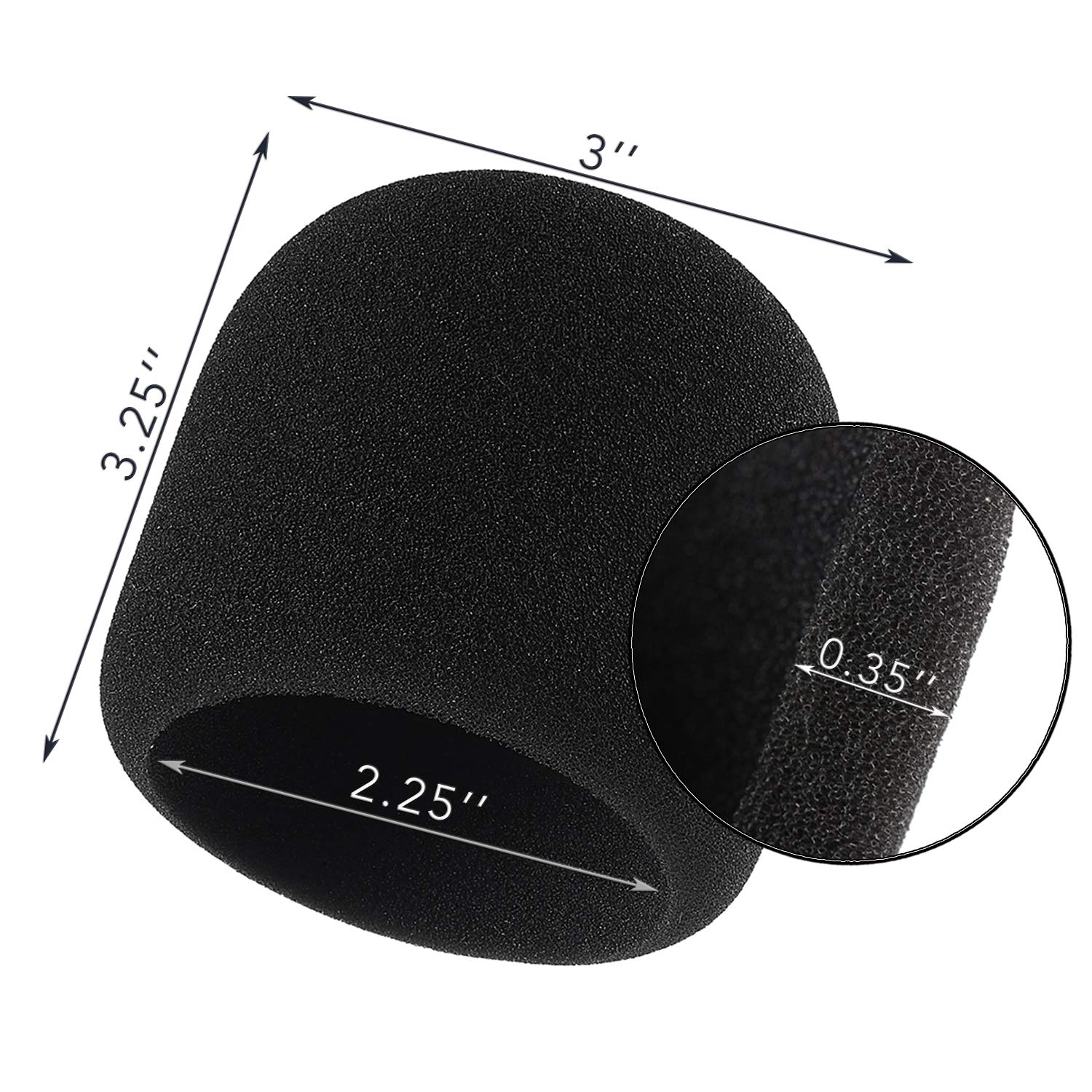 Sound Addicted - Premium Foam Cover Windscreen for Blue Yeti Microphones | Noise Reduction for Podcasting, Streaming & Professional Voice Recordings | Perfect for Home Studios & Content Creators