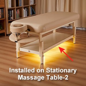 Premium 30-inch LAGUNA Professional Massage Table with Adjustable Headrest & Ambient Lighting System - Perfect for Spa, Chiropractic Clinics & Home Relaxation Therapy
