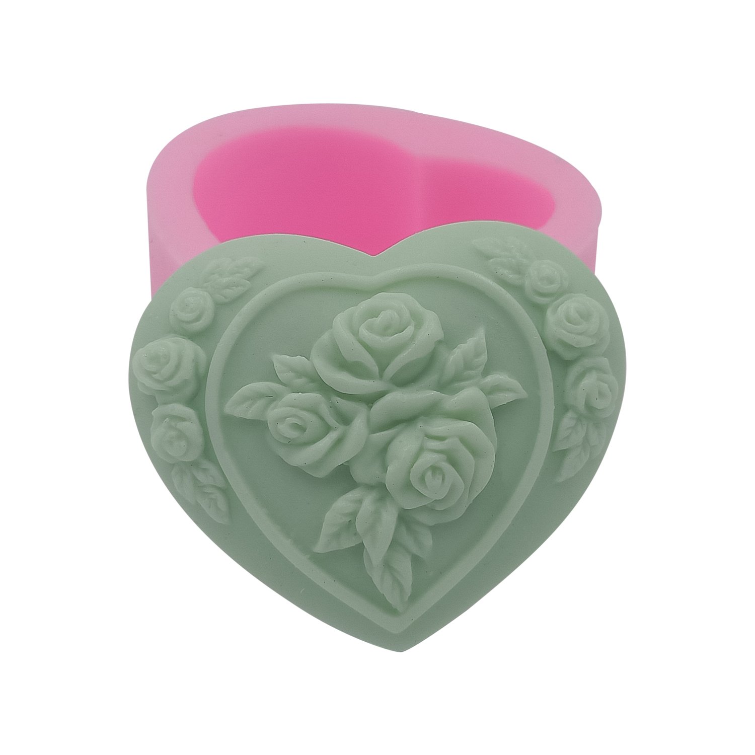 Heart-Shaped Silicone Molds for Soap, Candles, Resin & DIY Crafts – Perfect for Valentine's Gifts, Home Decor & Handmade Projects