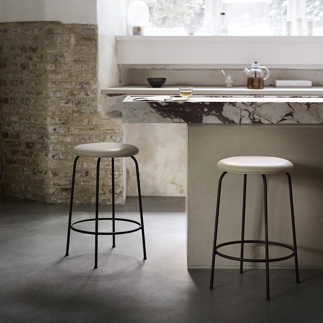 Afteroom Modern Counter Stool with Upholstered Seat - Stylish Bar Stool for Kitchen Island, Breakfast Nook & Home Bar Decor