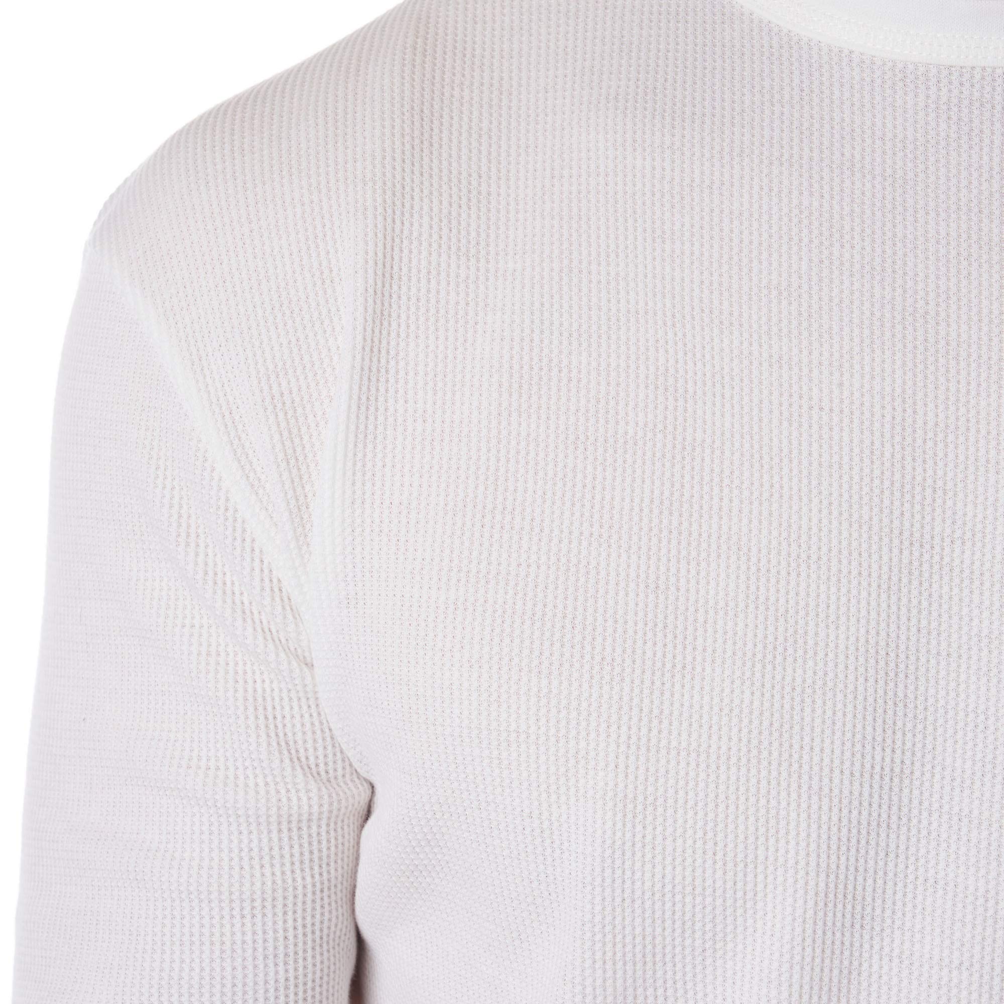 Alpine Swiss Men's Thermal Long Sleeve Henley Shirt - Waffle Knit Crew Neck Base Layer for Cold Weather - Perfect for Winter Hiking, Skiing & Outdoor Activities