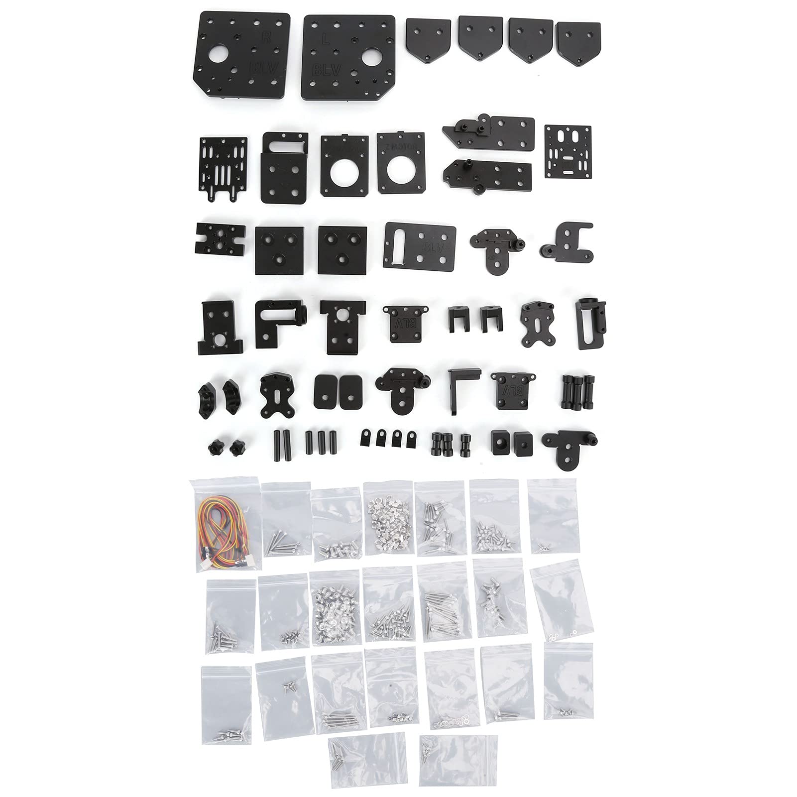 YWBL-WH 3D Printer Extrusion Frame Kit & CNC 2 Axis Kit - Stainless Steel Upgrade for BLV MGN Cube | 3D Printer Accessories for DIY Printing Projects & CNC Machine Building