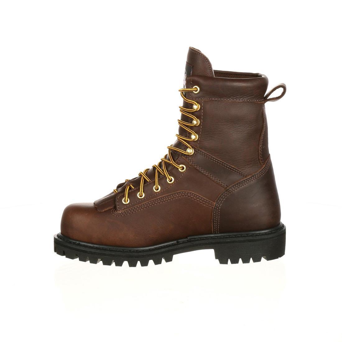 Waterproof Steel Toe Work Boots with Lace-Up Design - Durable Safety Footwear for Construction, Warehouse & Outdoor Work
