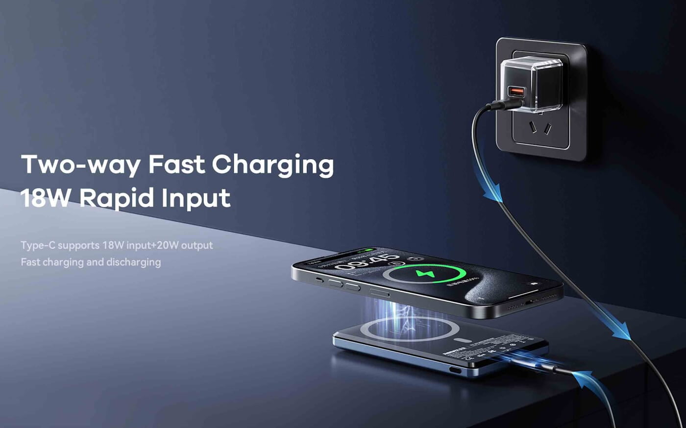 REMAX Vocard Series 20W MagSafe Magnetic Wireless Charging Power Bank 5000mAh - Portable iPhone Charger for Travel, Office & Outdoor Use