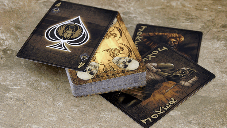 Bicycle Mummies Playing Cards - Premium Egyptian-Themed Deck for Magic Tricks, Poker, and Card Games | Perfect for Halloween, Parties, and Collectors