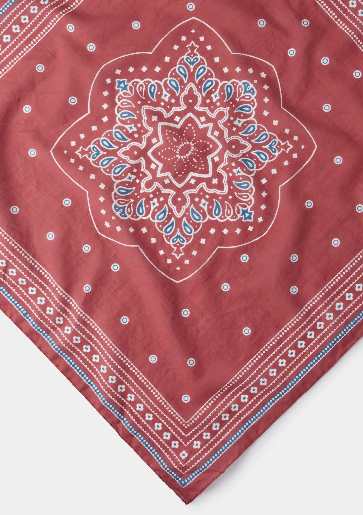 Stylish Maroon Paisley Print Cotton Bandana - Fashion Accessory for Men & Women - Perfect for Outdoor Activities, Concerts, and Western Style Outfits