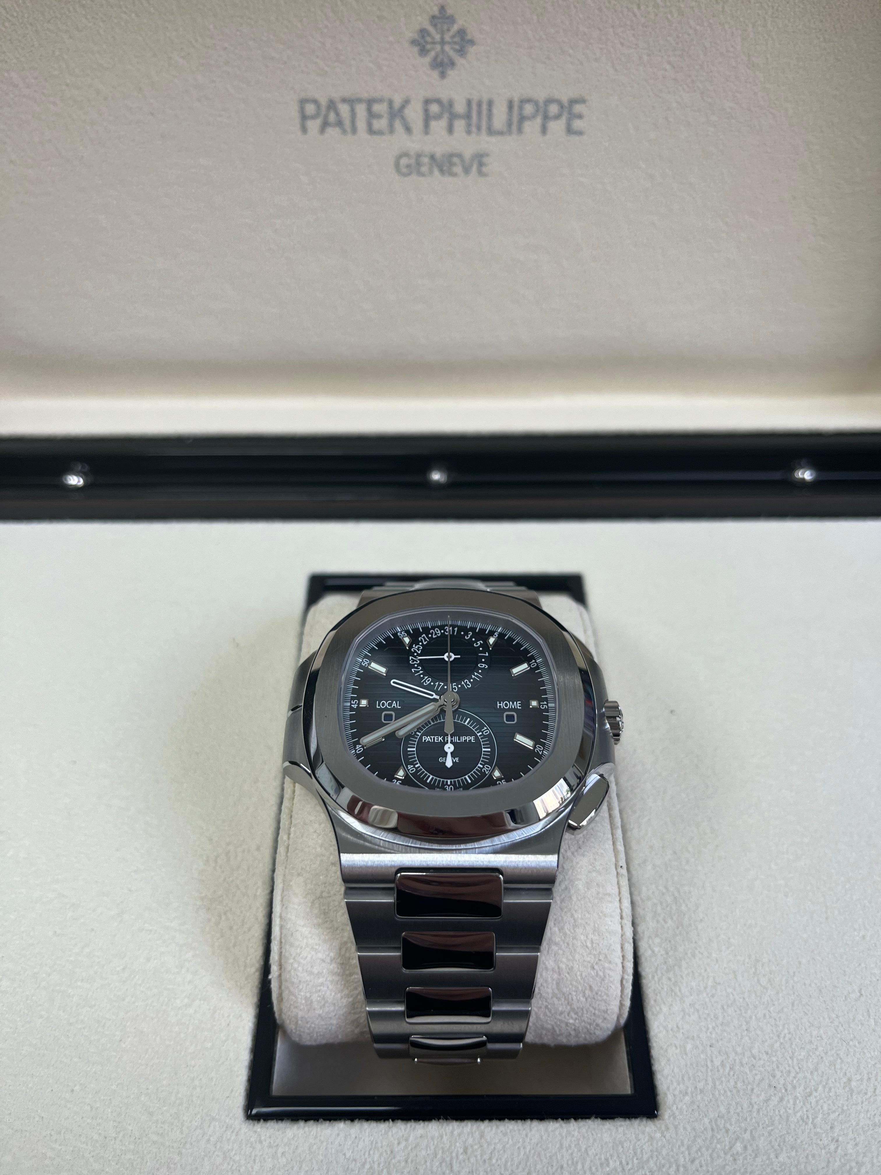Patek Philippe Nautilus 40mm Stainless Steel Men's Watch - Blue Dial Chronograph Ref. 5990/1A-011 | Luxury Automatic Timepiece for Travel, Business & Special Occasions