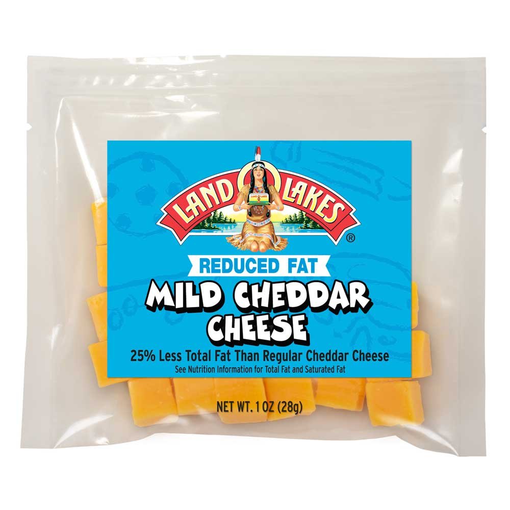 Land O Lakes Mild Cheddar Cheese Cubes - 0.062 Pound (200 Count) | Perfect for Snacking, Charcuterie Boards & Party Platters