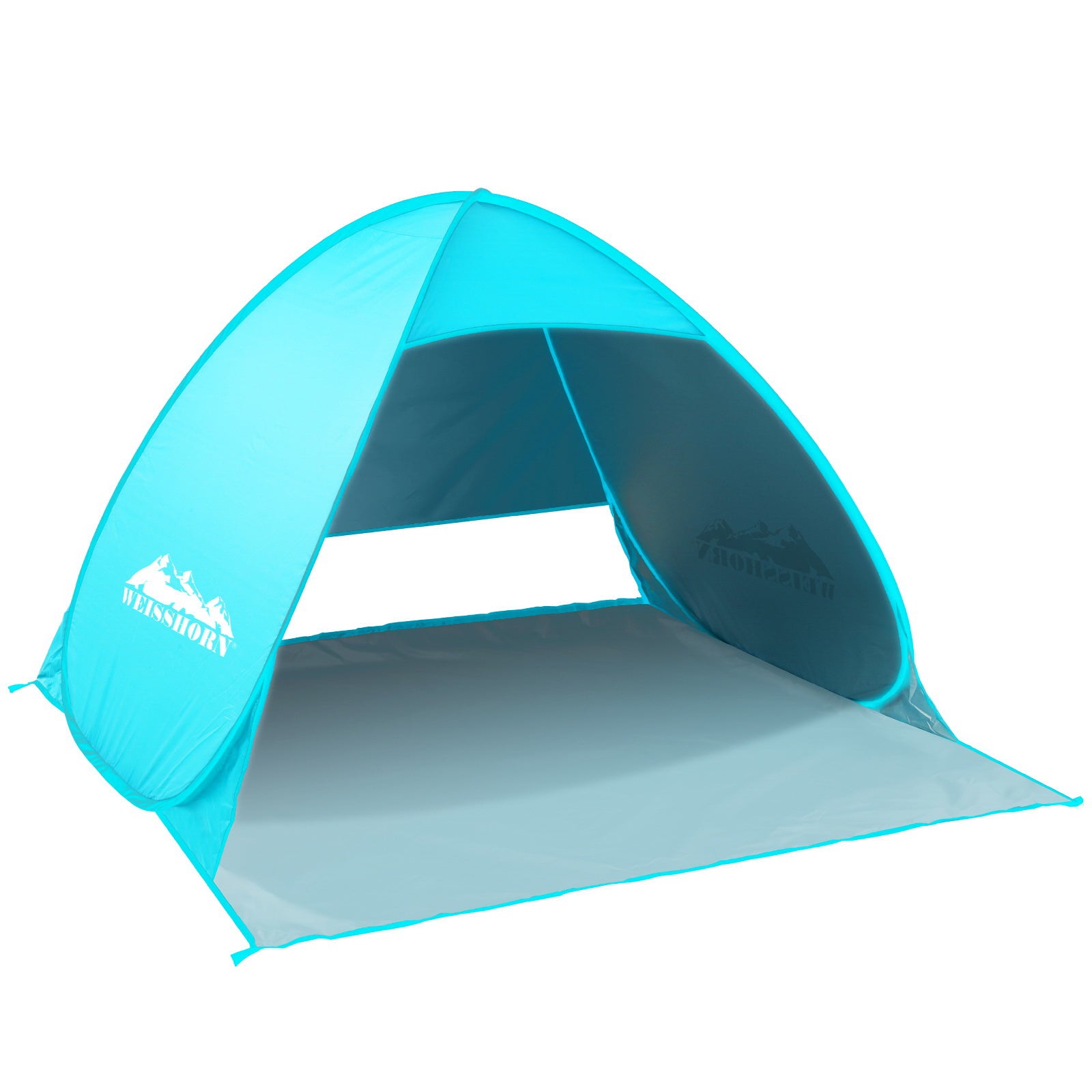 Weisshorn 3-Person Pop Up Beach Tent - Portable Sun Shelter for Camping, Hiking & Fishing - Instant Setup UV Protection for Outdoor Adventures
