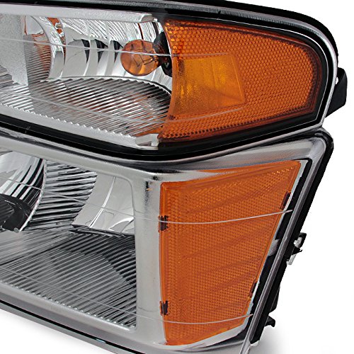 AKKON Replacement Headlights & Tail Lights Combo for Chevy Colorado/Canyon - Red & Clear LED Head Lamps & Tail Light Set for Off-Road, Night Driving & Car Customization